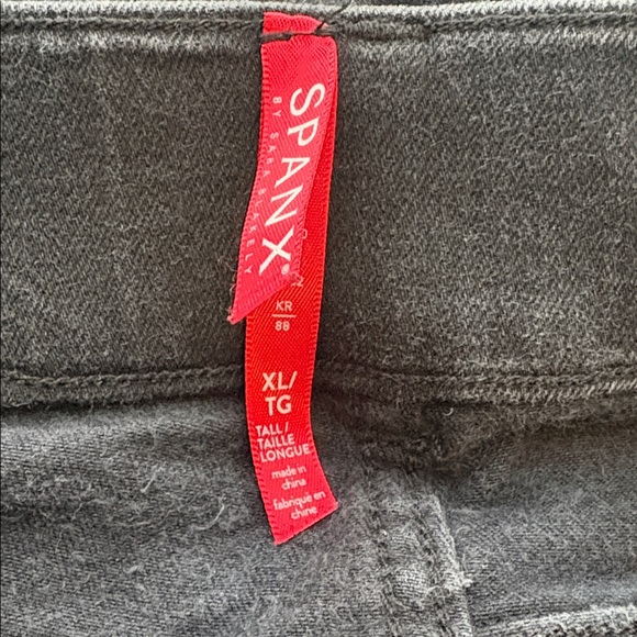 Spanx Shape Ankle Skinny Jeans Black EveryWear Style #20278T Size XL Tall - Picture 4 of 10